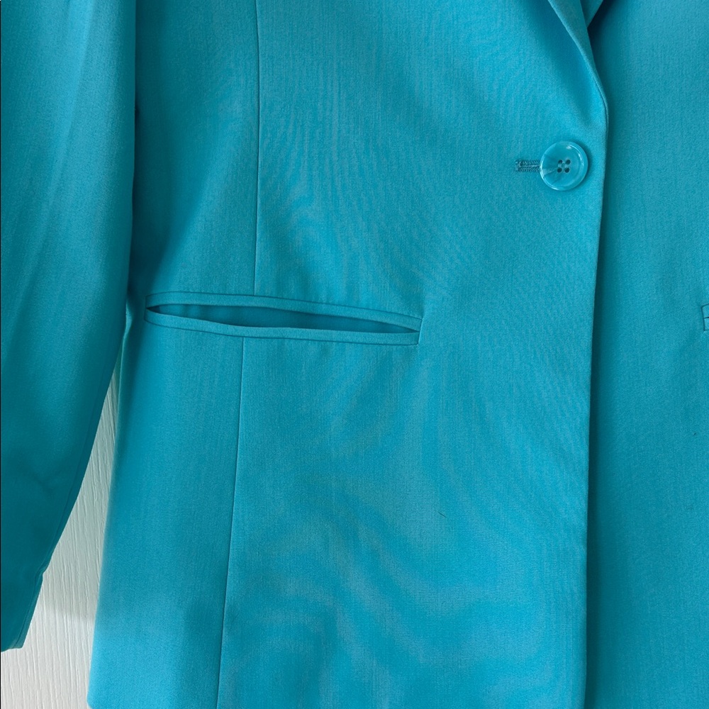 Chadwicks Women's Teal Blazer - Picture 3 of 5